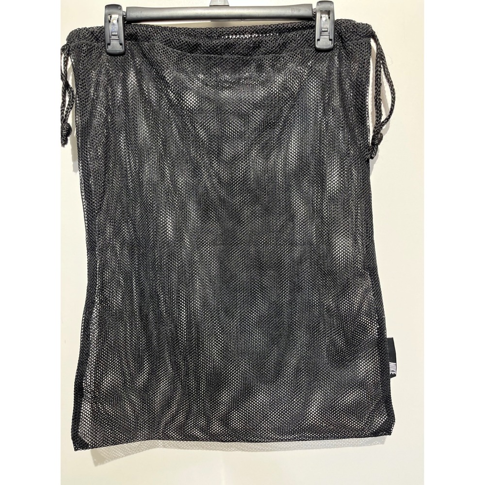 Nike Mesh Drawstring Cinch Bag Black Athletic Gym Sackpack Breathable 21x16